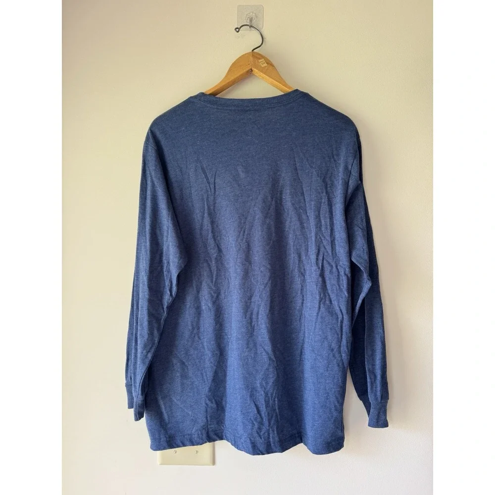 Disney Pixar Toy Story Long Sleeve Shirt Large New With Tags Blue Heathered
